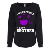 I Wear Purple For My Brother Epilepsy Awareness Womens California Wash Sweatshirt