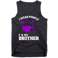 I Wear Purple For My Brother Epilepsy Awareness Tank Top