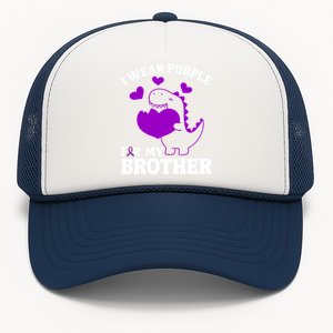 I Wear Purple For My Brother Epilepsy Awareness Trucker Hat