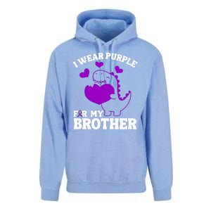 I Wear Purple For My Brother Epilepsy Awareness Unisex Surf Hoodie