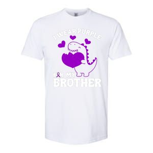 I Wear Purple For My Brother Epilepsy Awareness Softstyle CVC T-Shirt