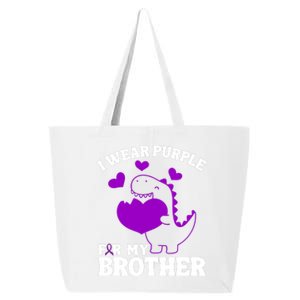 I Wear Purple For My Brother Epilepsy Awareness 25L Jumbo Tote