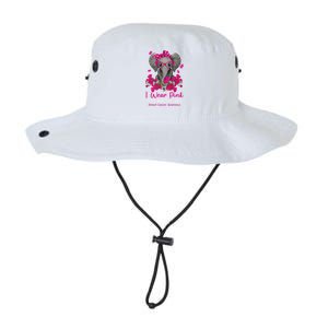 I Wear Pink For My Sister Elephant Breast Cancer Awareness Cute Gift Legacy Cool Fit Booney Bucket Hat