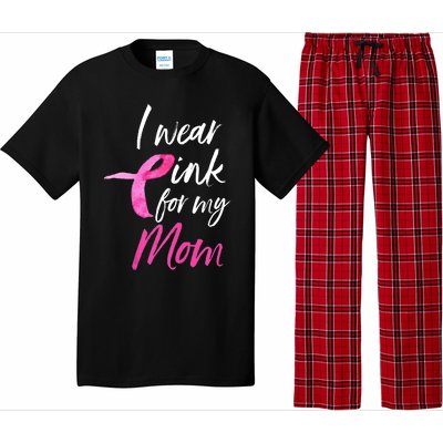 I Wear Pink For My Mom Breast Cancer Awareness Pajama Set