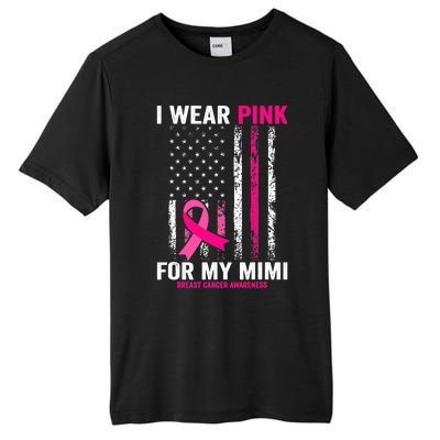 I Wear Pink for My Mimi American Flag Tall Fusion ChromaSoft Performance T-Shirt