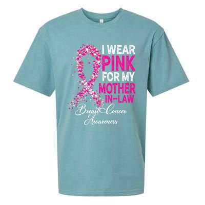 I Wear Pink For My Mother Inmeaningful Giftlaw Breast Cancer Supporter Meaningfu Sueded Cloud Jersey T-Shirt