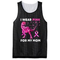 I Wear Pink For My Mom Dinosaur Breast Cancer Awareness Mesh Reversible Basketball Jersey Tank