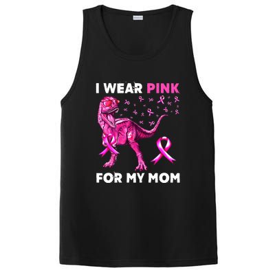 I Wear Pink For My Mom Dinosaur Breast Cancer Awareness PosiCharge Competitor Tank