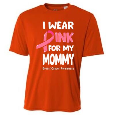 I Wear Pink For My Mommy Breast Cancer Mommy Cooling Performance Crew T-Shirt