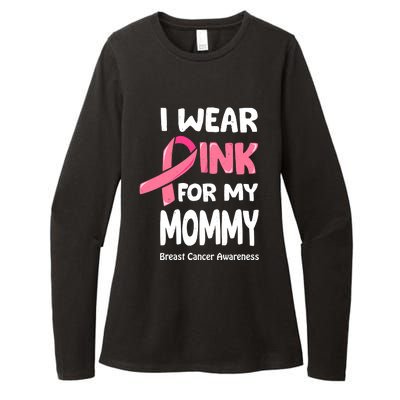 I Wear Pink For My Mommy Breast Cancer Mommy Womens CVC Long Sleeve Shirt