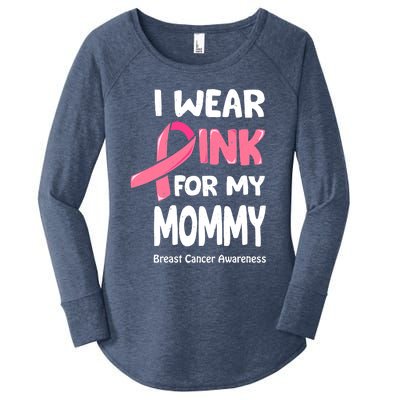 I Wear Pink For My Mommy Breast Cancer Mommy Women's Perfect Tri Tunic Long Sleeve Shirt