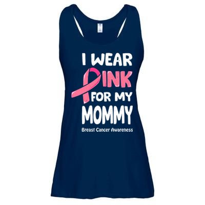 I Wear Pink For My Mommy Breast Cancer Mommy Ladies Essential Flowy Tank