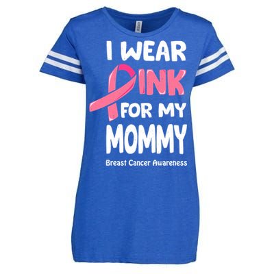 I Wear Pink For My Mommy Breast Cancer Mommy Enza Ladies Jersey Football T-Shirt