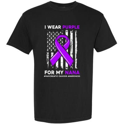 I Wear Purple For My Nana Pancreatic Cancer Awareness Garment-Dyed Heavyweight T-Shirt