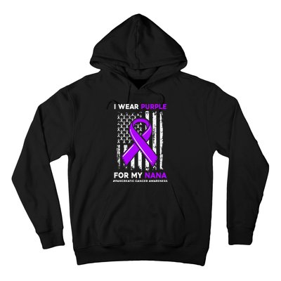 I Wear Purple For My Nana Pancreatic Cancer Awareness Hoodie