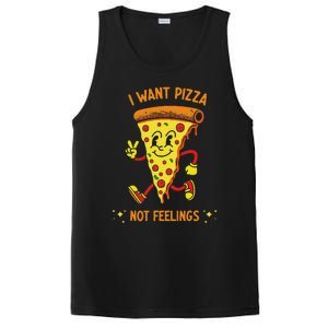 I Want Pizza Not Feelings PosiCharge Competitor Tank