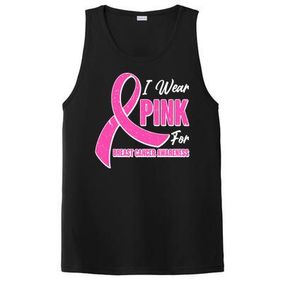 I Wear Pink For Breast Cancer Awareness PosiCharge Competitor Tank