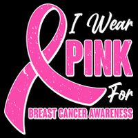 I Wear Pink For Breast Cancer Awareness Zip Tote Bag