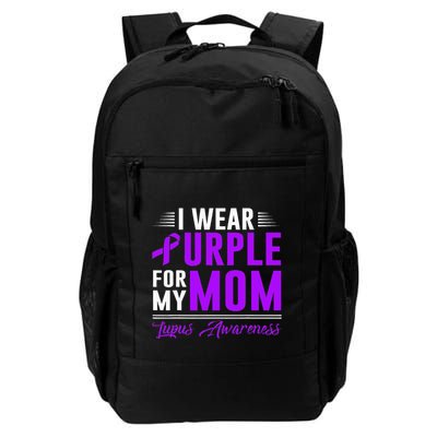 I Wear Purple For My Mom Lupus Awareness Month Backpack