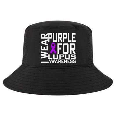 I Wear Purple For Lupus Awareness Month Cool Comfort Performance Bucket Hat