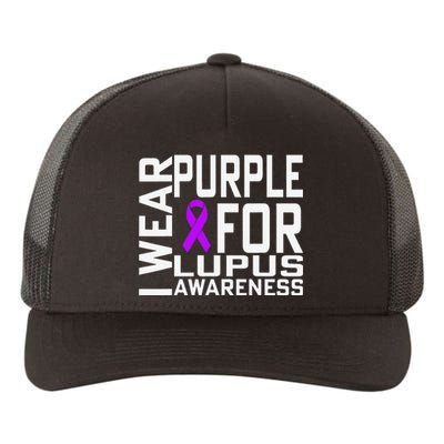 I Wear Purple For Lupus Awareness Month Yupoong Adult 5-Panel Trucker Hat