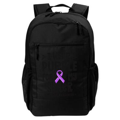 I Wear Purple For My Sister Epilepsy Awareness Backpack