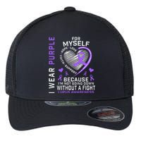 I Wear Purple For Myself Lupus Awareness Warriors Fighters Flexfit Unipanel Trucker Cap