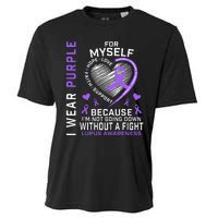 I Wear Purple For Myself Lupus Awareness Warriors Fighters Cooling Performance Crew T-Shirt