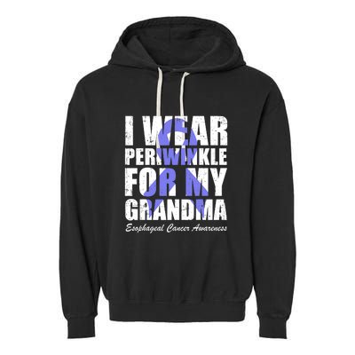 I Wear Periwinkle For My Grandma Esophageal Cancer Awareness Garment-Dyed Fleece Hoodie