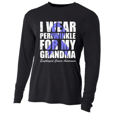 I Wear Periwinkle For My Grandma Esophageal Cancer Awareness Cooling Performance Long Sleeve Crew