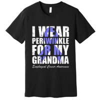 I Wear Periwinkle For My Grandma Esophageal Cancer Awareness Premium T-Shirt