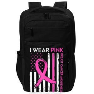 I Wear Pink For My Girlfriend Breast Cancer Awareness Month Impact Tech Backpack