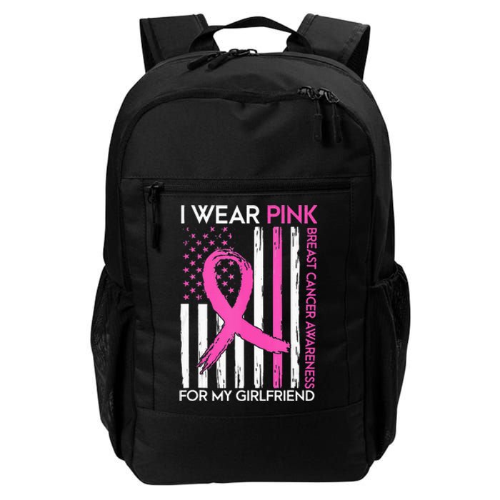 I Wear Pink For My Girlfriend Breast Cancer Awareness Month Daily Commute Backpack