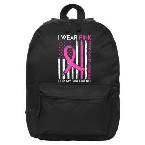 I Wear Pink For My Girlfriend Breast Cancer Awareness Month 16 in Basic Backpack