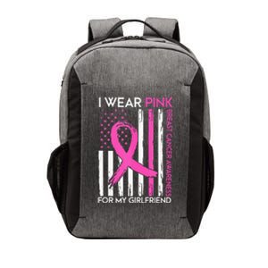 I Wear Pink For My Girlfriend Breast Cancer Awareness Month Vector Backpack