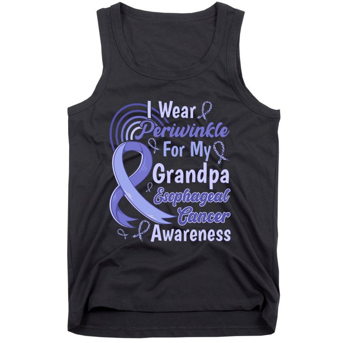 I Wear Periwinkle For My Grangpa Esophageal Cancer Awareness Tank Top