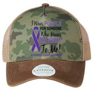 I Wear Purple Alzheimer's Disease Awareness Legacy Tie Dye Trucker Hat