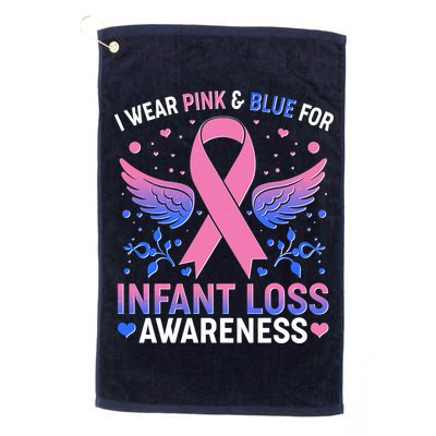 I Wear Pink And Blue For Infant Loss Awareness Golf Towel