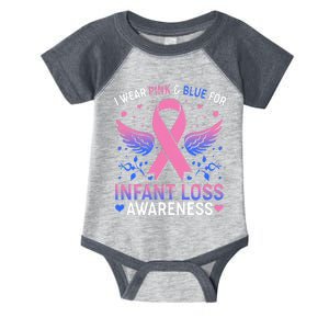 I Wear Pink And Blue For Infant Loss Awareness Infant Baby Jersey Bodysuit