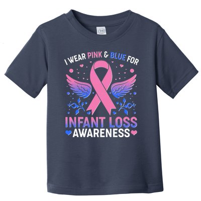 I Wear Pink And Blue For Infant Loss Awareness Toddler T-Shirt