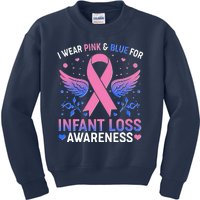 I Wear Pink And Blue For Infant Loss Awareness Kids Sweatshirt