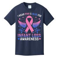 I Wear Pink And Blue For Infant Loss Awareness Kids T-Shirt