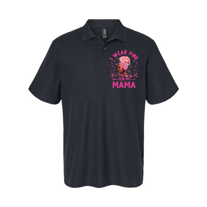 I Weak Pink For My Mama Breast Cancer Awareness Softstyle Adult Sport Polo