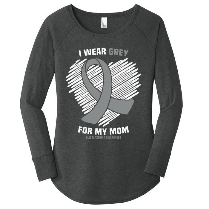 I Wear Periwinkle For My Grandpa Esophageal Cancer Awareness Women's Perfect Tri Tunic Long Sleeve Shirt