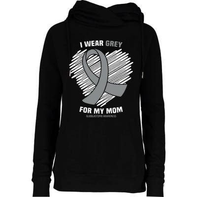 I Wear Periwinkle For My Grandpa Esophageal Cancer Awareness Womens Funnel Neck Pullover Hood