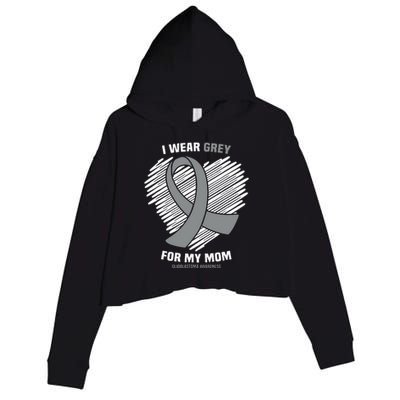 I Wear Periwinkle For My Grandpa Esophageal Cancer Awareness Crop Fleece Hoodie