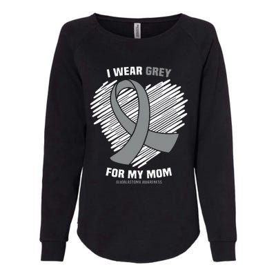 I Wear Periwinkle For My Grandpa Esophageal Cancer Awareness Womens California Wash Sweatshirt