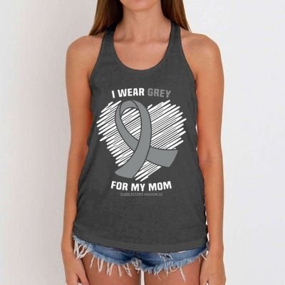 I Wear Periwinkle For My Grandpa Esophageal Cancer Awareness Women's Knotted Racerback Tank