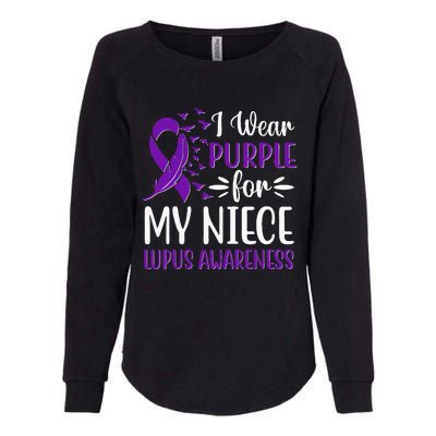 I Wear Purple For My Niece Lupus Awareness Womens California Wash Sweatshirt