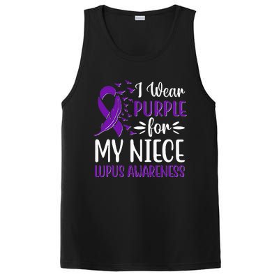 I Wear Purple For My Niece Lupus Awareness PosiCharge Competitor Tank